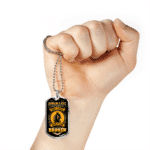 Husband And Wife Not Always Eye To Eye But We're A Team Couple Dog Tag Pendant Necklace