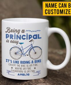 Personalized Being A Principal Is Easy Ceramic Coffee Mug - Gift for Administrator - Funny Principal Gift