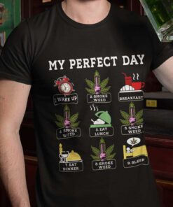 Alternative view of Perfect Day Weed Funny T-Shirt