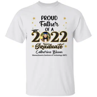 Personalized Grad shirt, White, Unisex T-Shirt