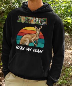 Alternative view of Australia Here We Come Funny Vintage T-Shirt - Hoodie - Sweatshirt - Australia Calling Tee