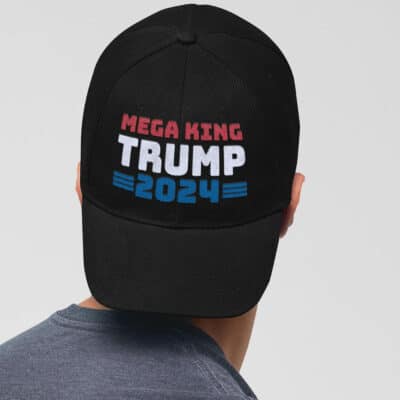 Mega King Trump President Funny Trump Gifts Twill Cap High-Profile Snapback Hat Trucker Hat