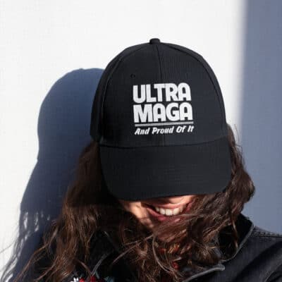 Alternative view of Ultra Maga And Proud Of It Twill Cap - High-Profile Snapback Hat