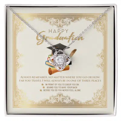 Happy Graduation Always Remember No Matter Where You Go Or How Far You Travel Graduation Pendant Necklace