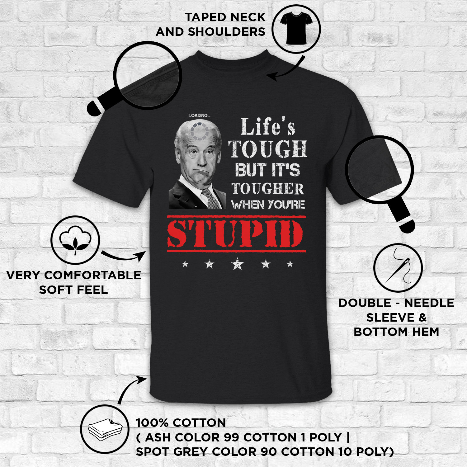 4VT. Biden Life's Tough shirt mk2 feature 1