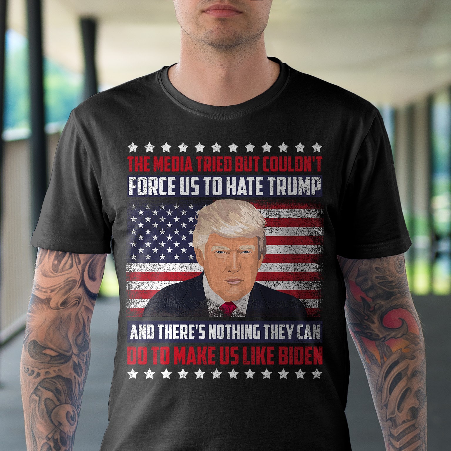 4VT. Trump The Media Tried shirt mk1