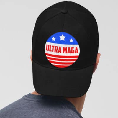 Alternative view of Ultra Maga Trump Maga King Anti Biden Twill Cap - High-Profile Snapback Hat - Trucker Hat
