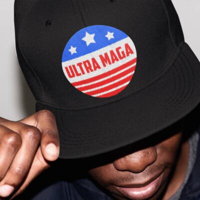 Ultra Maga Trump Maga King Anti Biden Twill Cap - High-Profile Snapback Hat - Trucker Hat
