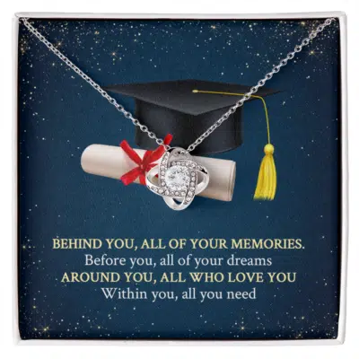 Behind All Your Memories Class Of 2022 Graduation Gifts Pendant Necklace - Grad Gifts Masters Mess Card Jewelry for Daughter Son Niece