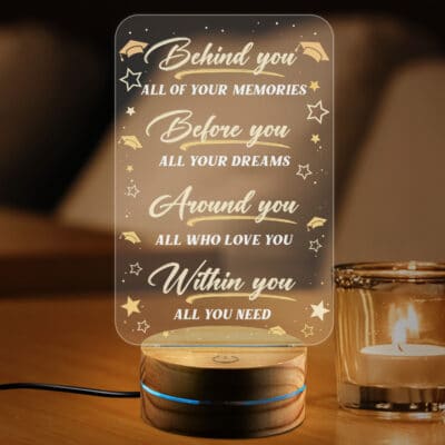 Behind All Your Memories Class Of 2023 Graduation Gifts Night Light - Grad Gifts Masters LED Light for Daughter Son Niece