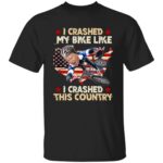 1VT. I Crashed My Bike 3, Black, Unisex T-Shirt