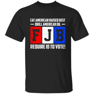 2VT. Eat American 3, Black, Unisex T-Shirt