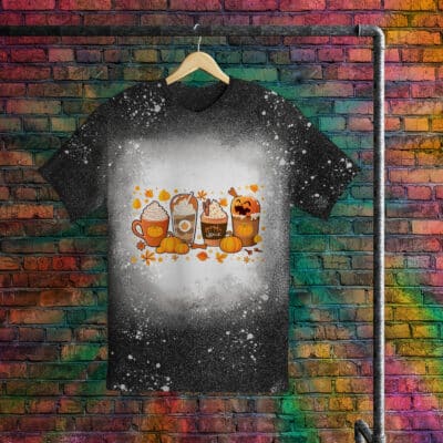 Alternative view of Halloween Pumpkin Coffee Latte Drink Cup T-Shirt - Fall Coffee Shirt, Thanksgiving Shirt, Coffee Lover tee Shirt, Pumpkin Spice Shirt