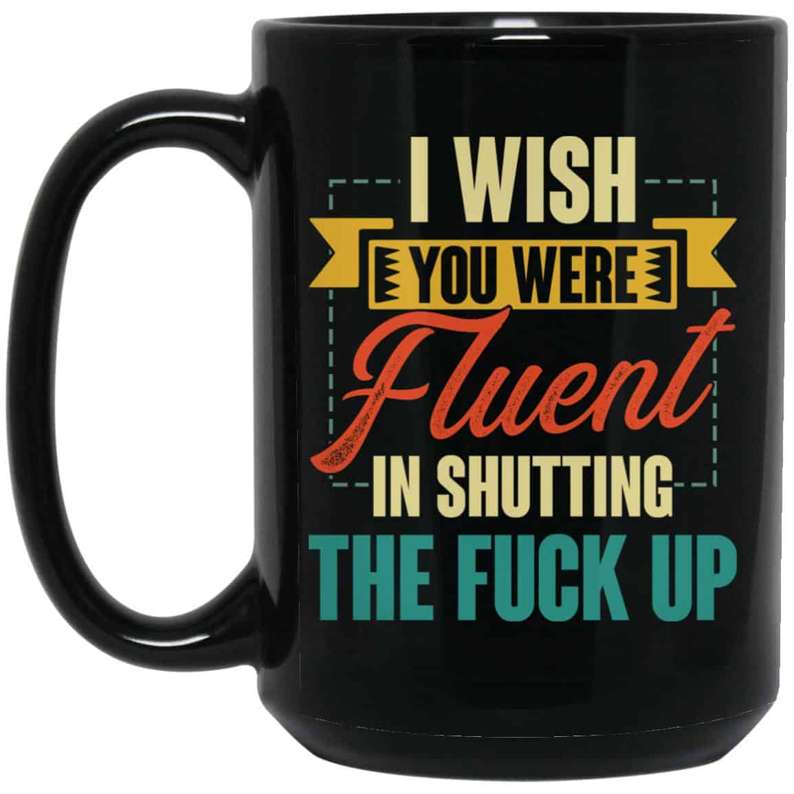 15 oz. Black Mug