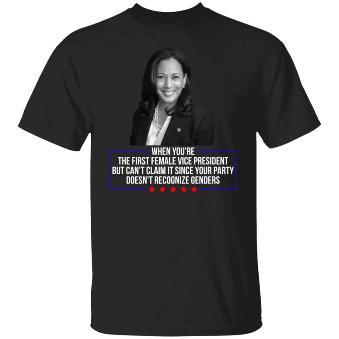 kamala 1, Black, Unisex T-Shirt