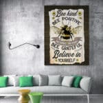 mock up poster with vintage hipster loft interior background, 3D