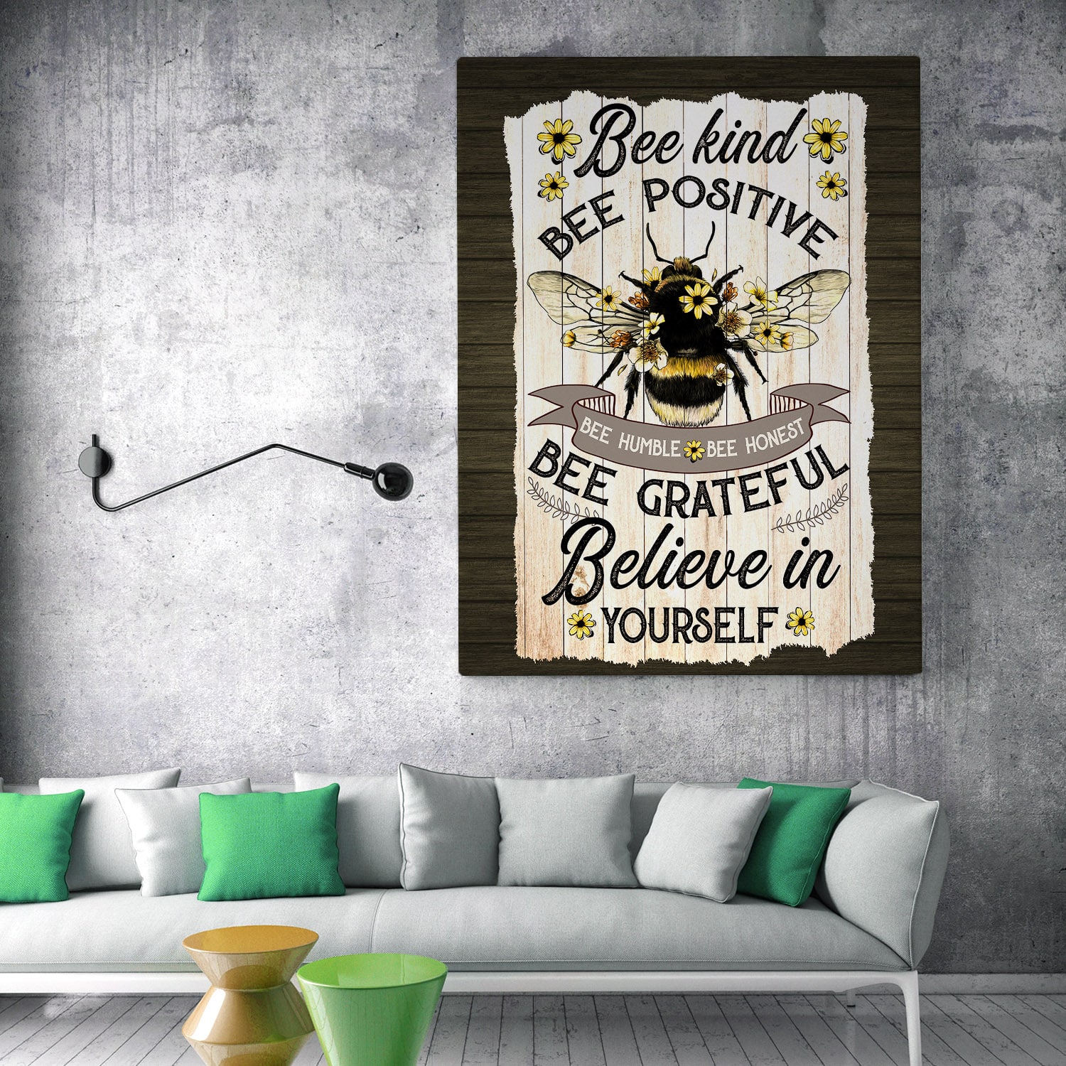 mock up poster with vintage hipster loft interior background, 3D