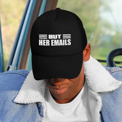 But Her Emails Hillary Clinton Twill Cap - Support Democrat High-Profile Snapback Hat
