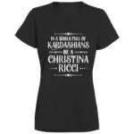 ricci 1, Black, Ladies’ Moisture-Wicking V-Neck Tee