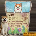 Definition of My Dog Personalized Fleece Dog Blanket - Custom Name Dog Soft Blanket