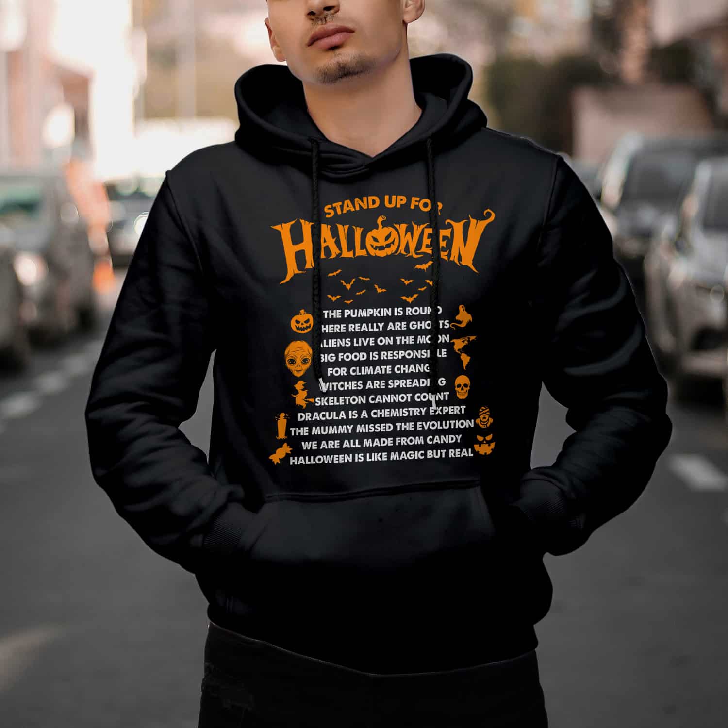 3VT. Stand Up For Halloween hoodie mk1