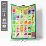 Personalized Alphabet Baby Soft Fleece Blanket - Custom Blanket for Newborns, Babies, Nursery - ABC Baby Blanket