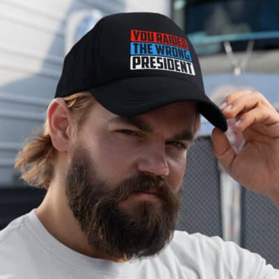 Alternative view of You Raided The Wrong President Support Trump Twill Cap - High-Profile Snapback Hat