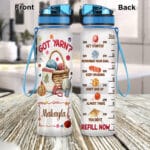 Got Yarn Motivational Fitness Sports Personalized Water Tracker Bottle with Time Marker - Crochet Lover Travel Bottle