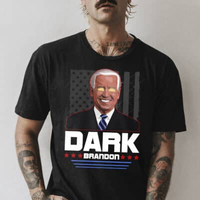 Alternative view of Dark Brandon Funny Biden Political T-Shirt