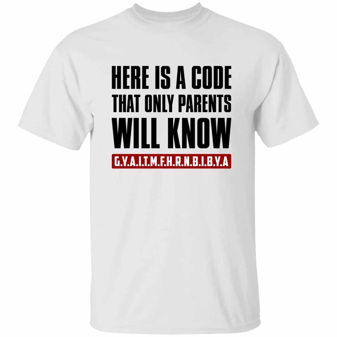 code 1, White, Unisex T-Shirt