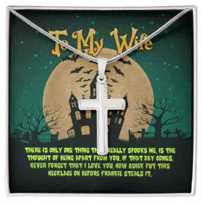 To My Wife There Is Only One Thing That Really Spooks Me Pendant Necklace - Wife Halloween Gifts