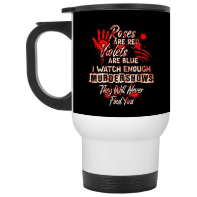 14 oz. White Travel Mug