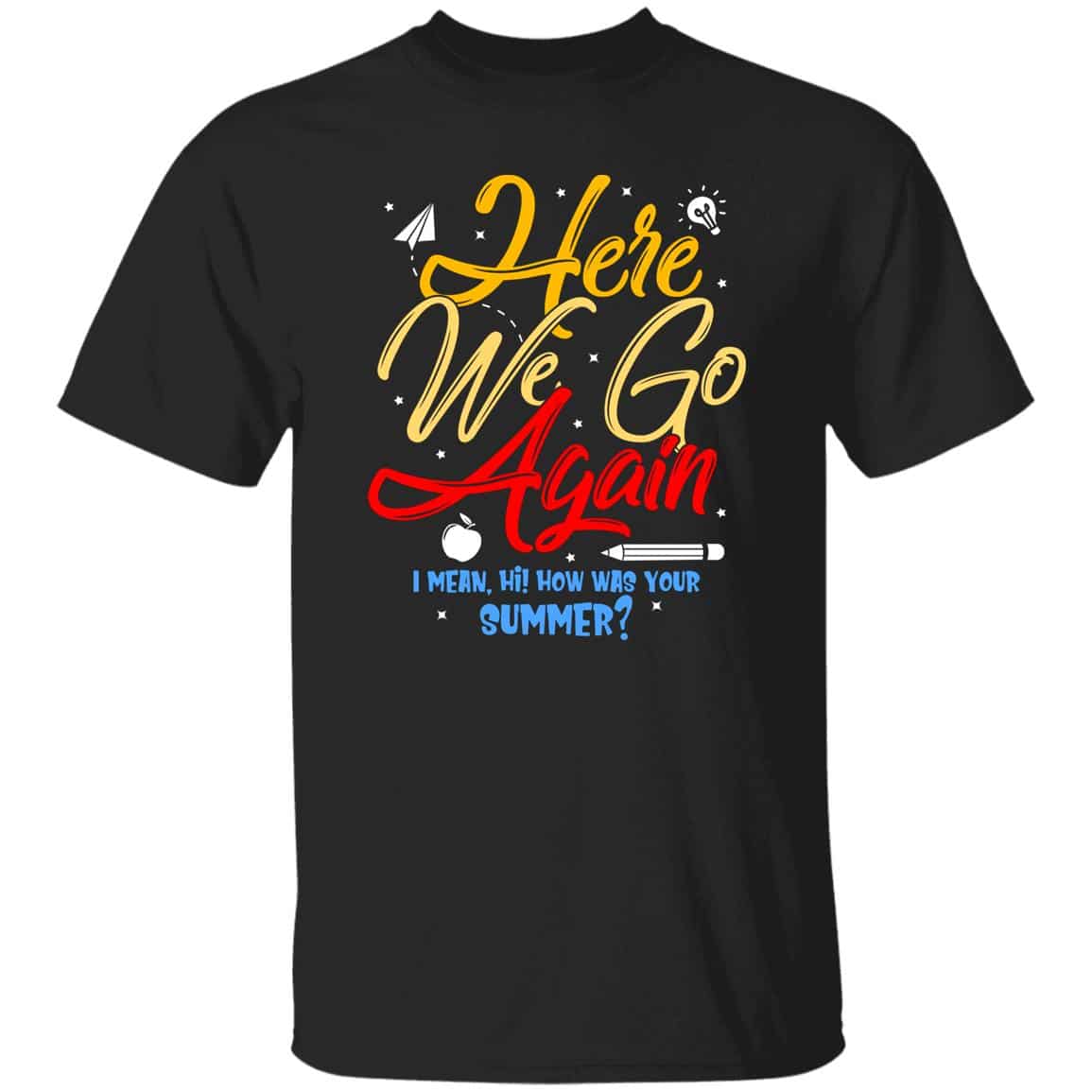 here 1, Black, Unisex T-Shirt