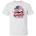 white 1, White, Unisex T-Shirt
