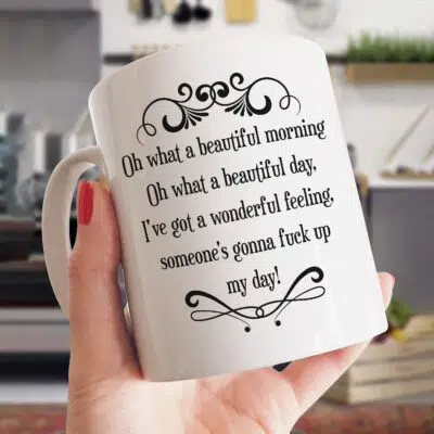 What a Beautiful Morning What A Beautiful Day Wonderful Feeling My Day White Mug - Accent Mug