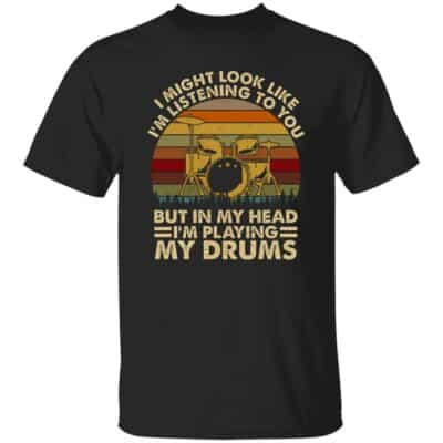 drum 1, Black, Unisex T-Shirt