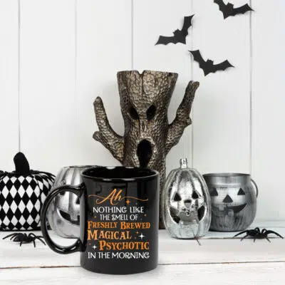 Alternative view of Nothing Like The Smell of Freshly Brewed Magical In The Morning Black Coffee Mug Cup