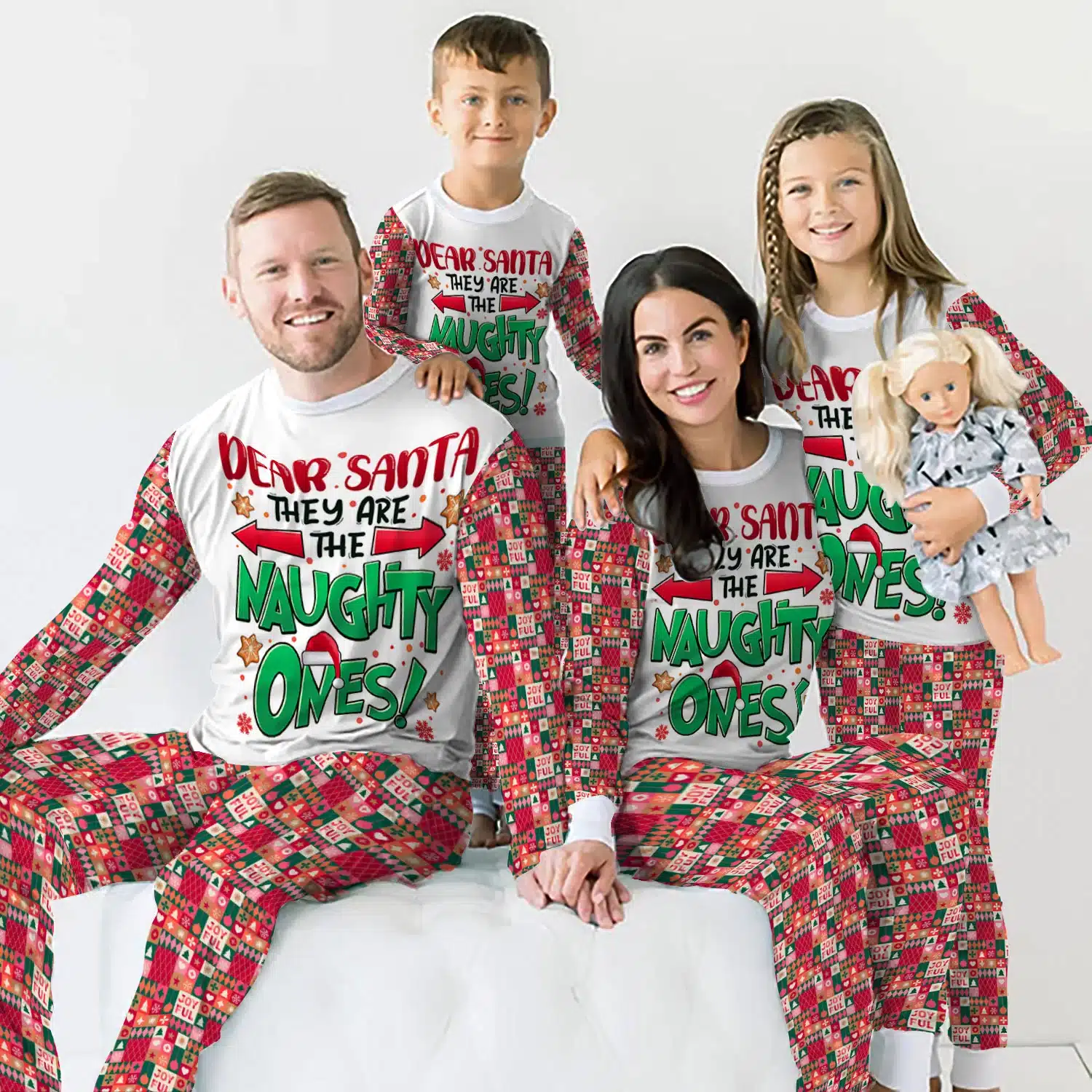 Family Pajamas Set Mockup 1