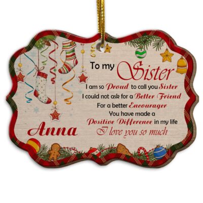 Wood Medallion Ornament