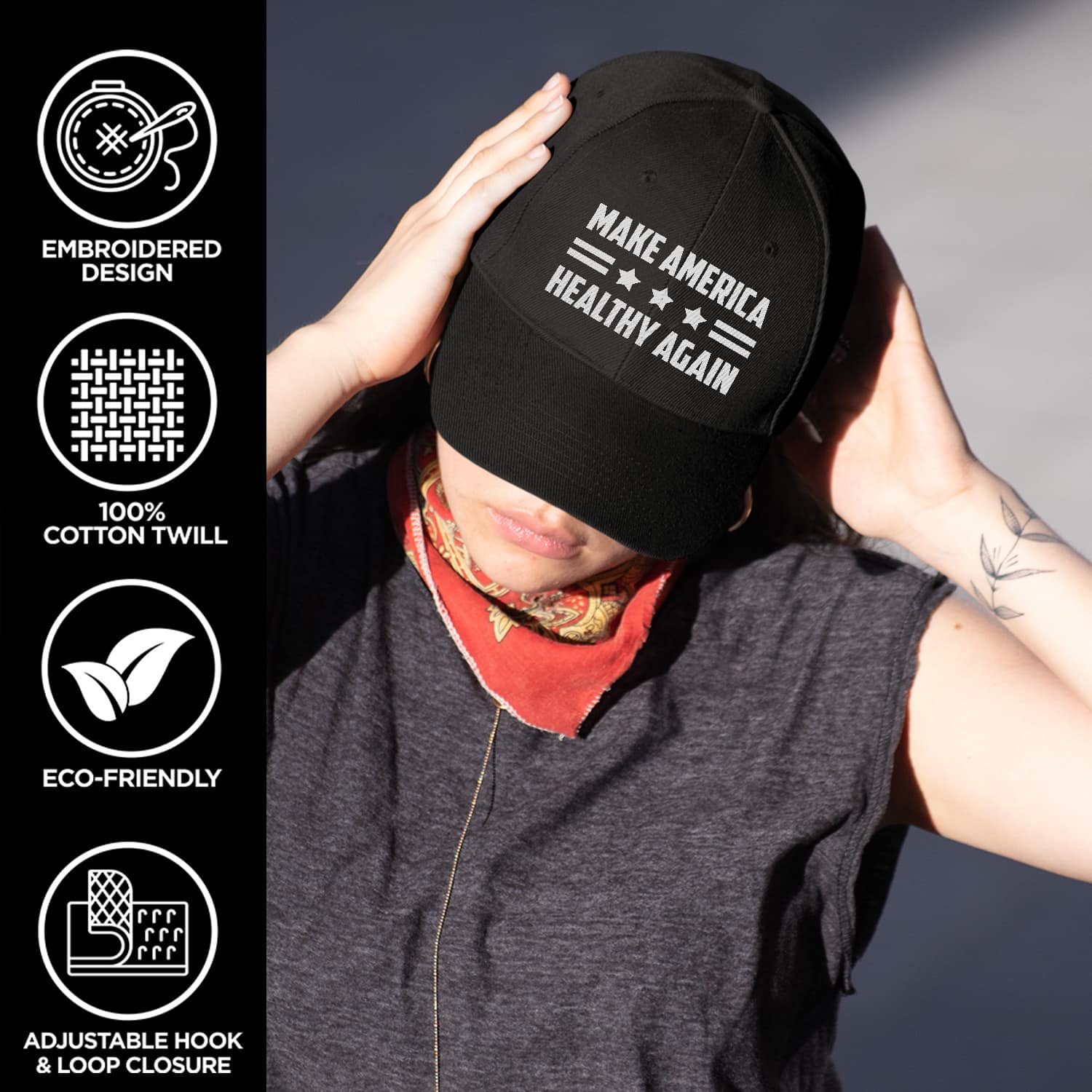 3VT. America Healthy Again hat mk6