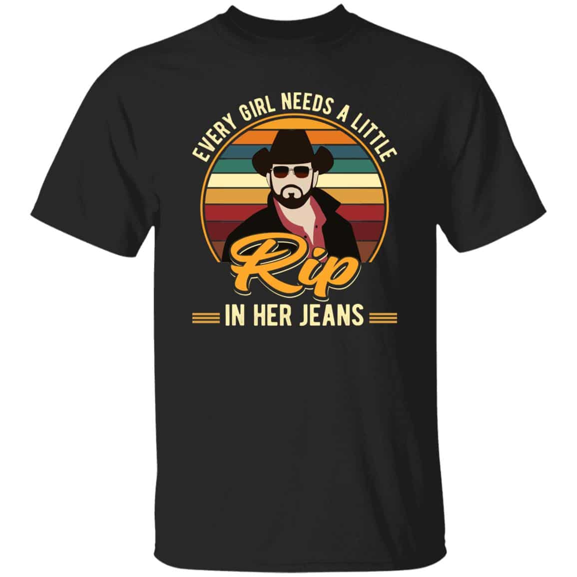 rip 1, Black, Unisex T-Shirt