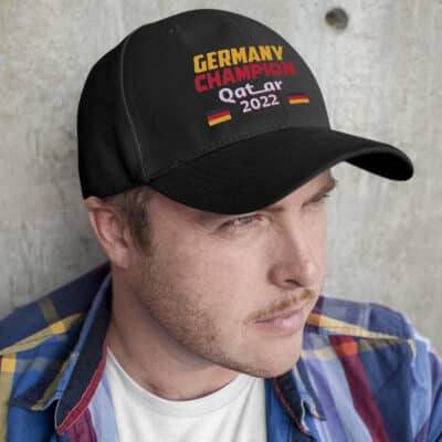 Alternative view of Germany We Are The Champion World Cup 2022 Football Soccer Fan Snapback Hat Cap