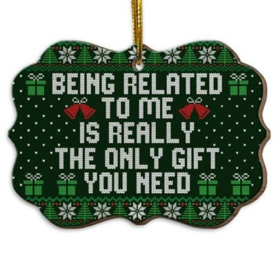 Wood Medallion Ornament