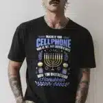 Men's black tee mockup psd on tattooed model