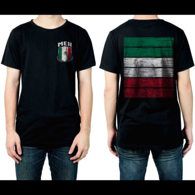 National Mexico Flag Football Jersey Mexican Soccer Fan Women Men Kid 2 Sided T-Shirt
