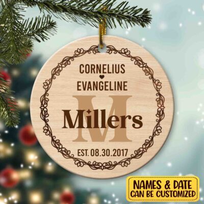 Personalized Monogram Name Christmas Ornament - Christmas Gifts for Women, Men, or Couples!