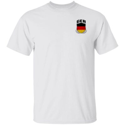 Personalized Two Sided ge1, White, Unisex T-Shirt