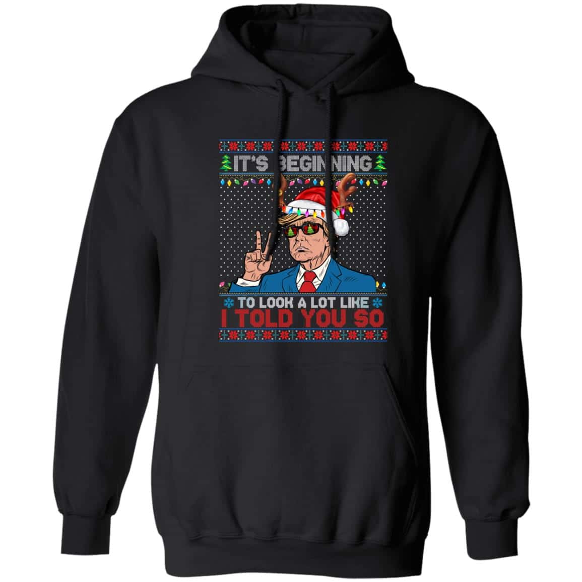 trump, Black, Hoodie