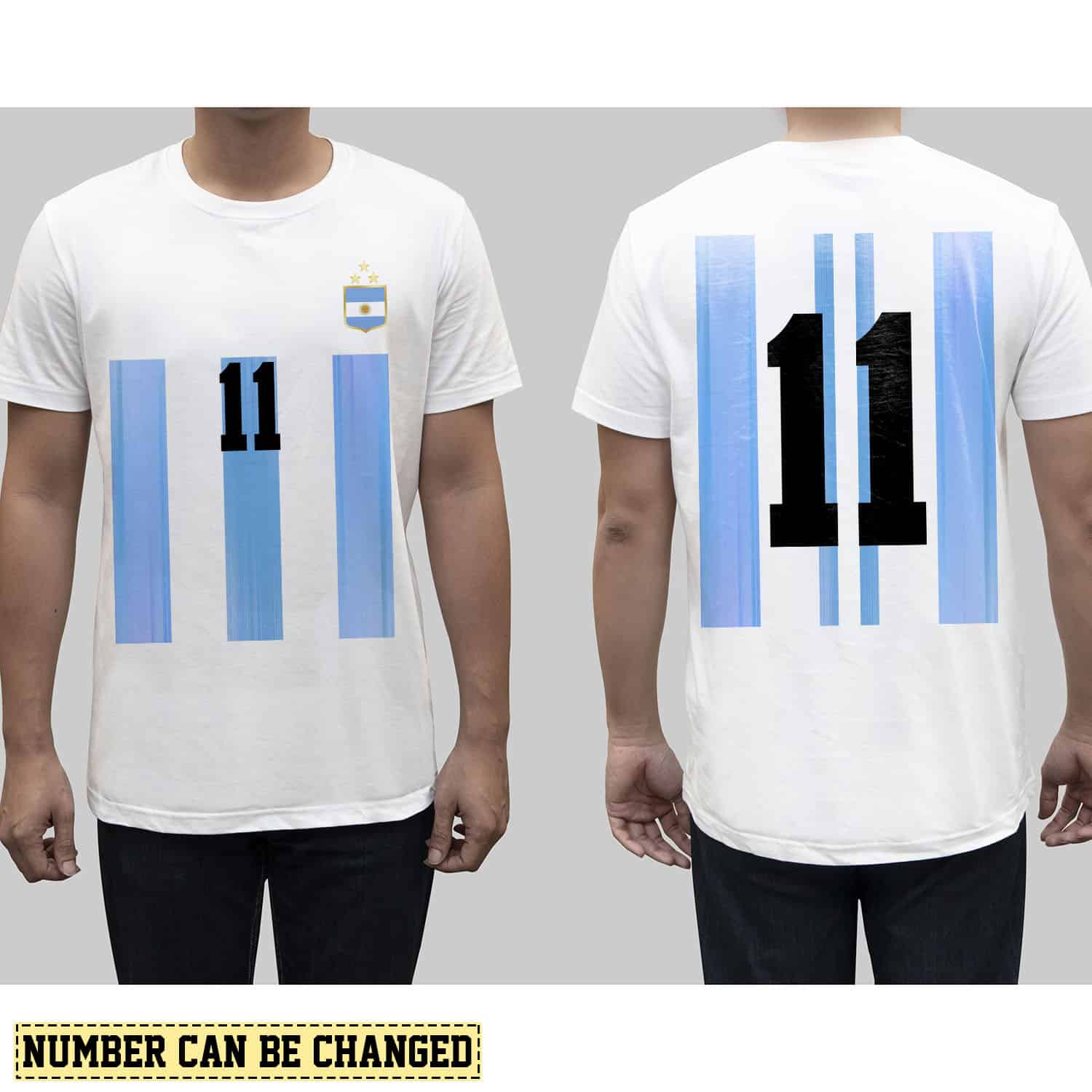 Isolated front and back white t-shirt on a man body as a templa