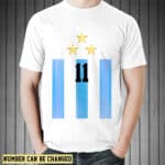 man in blank t-shirt
